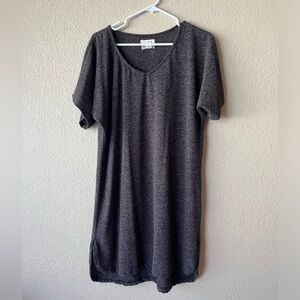 Charcoal Long Lounge Shirt Demdaco L/XL